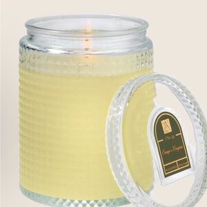 Lemon Sorbet Scented Candle in Textured Glass